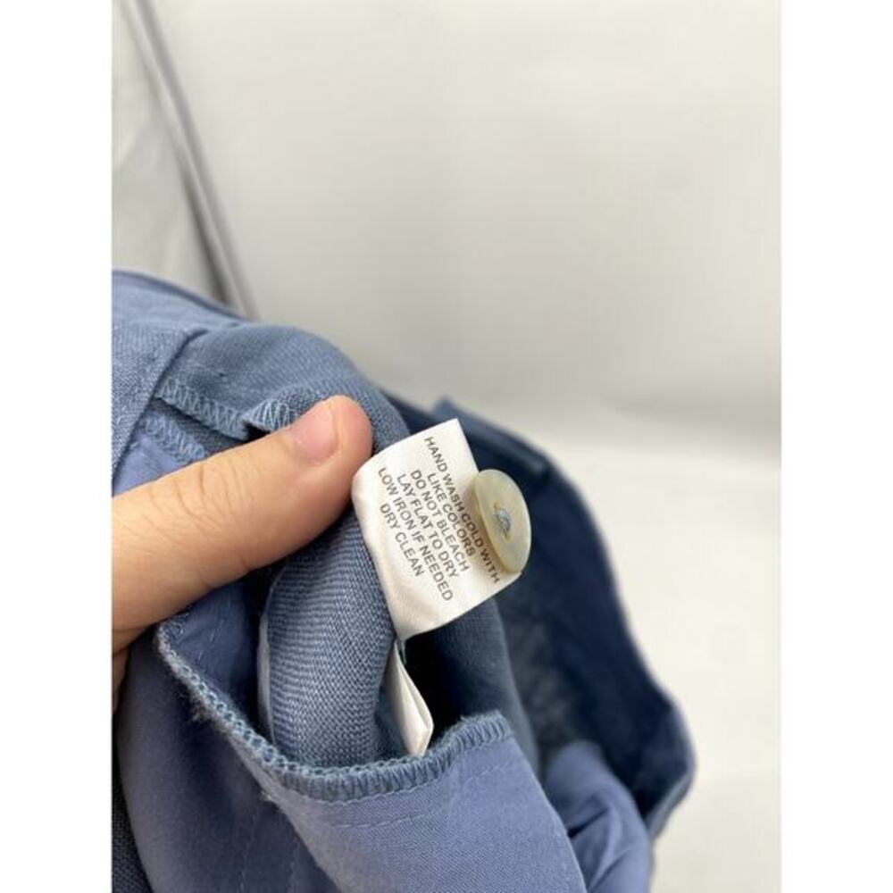 Monday Swimwear Blue Linen Bootcut pants - Picture 6 of 6